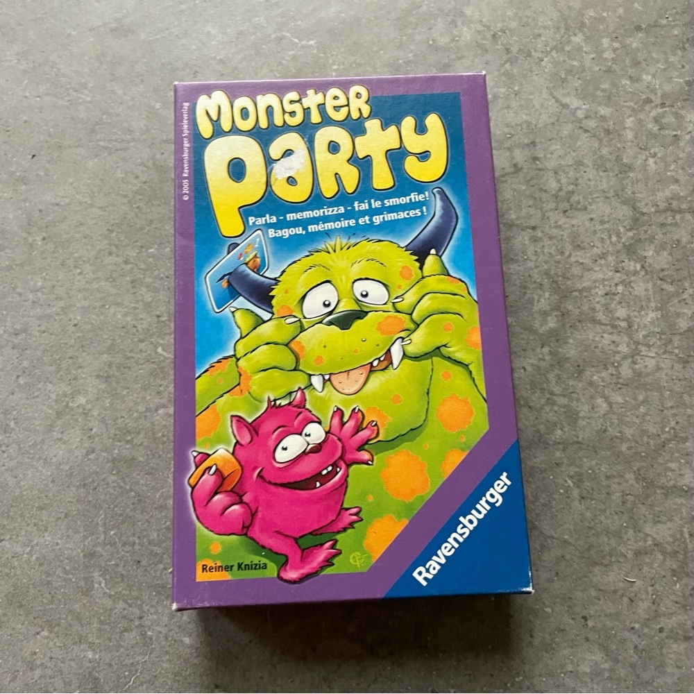 Ravensburger Monster Party Game - Vibrant Green and Pink